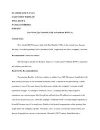 Case write up