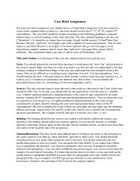 How to brief a case