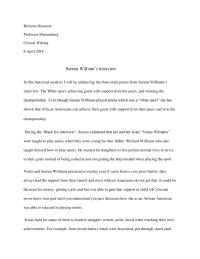 Serena Williams Interview