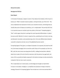 Review Competing Against Time