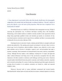Discussion Essay