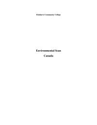 Environmental Scan Canada