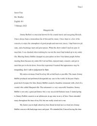 Jimmy Buffet Personal Experience