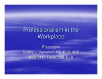 Workplace Professionalism