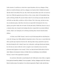 Midterm Essay In this situation I