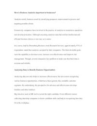 Account How is Business Analytics