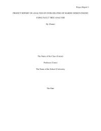 FTA analysis of marine design engine