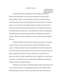 Sports Economics Paper