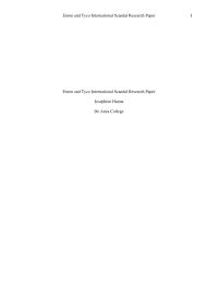 Enron And Tyco International Scandal Research Project