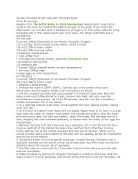 chocolate cake recipe