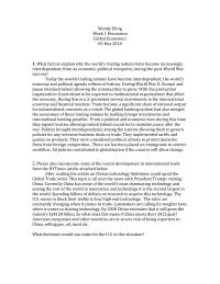Economics Wendy EhrigWeek 1