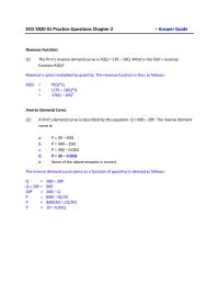Test Bank ECO 5020 01 Practice
