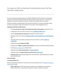 Benefits of an EMR