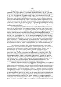 Writing in my major