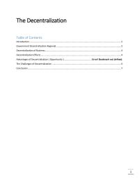 Decentralization in Indonesia