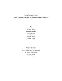 Should Managers Get Rid of Performance Reviews