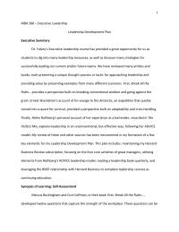 Individual Leadership plan