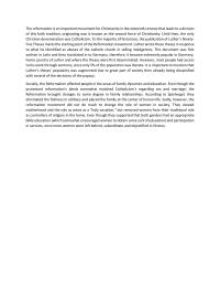 Importance Of The Reformation