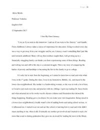Literary Narrative