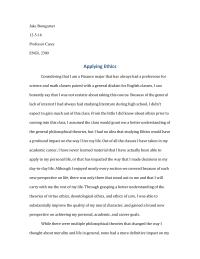 Applying Ethics
