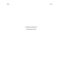 Developmental Milestones