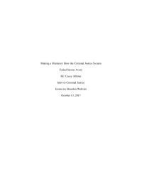 Criminal Justice Paper