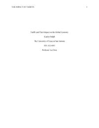 Research Paper 2-Tariffs