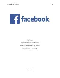 Facebook Case Analysis