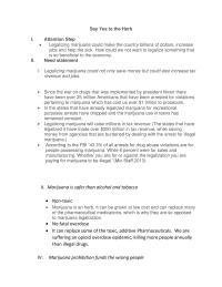 Persuasive Speech Outline Say