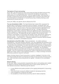 IFRS The basics of French