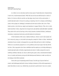 Individual Leadership Journal