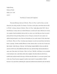 The Odyssey Contrast And Comparison