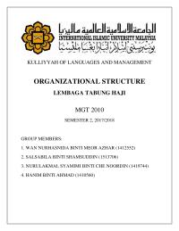 organizational structure