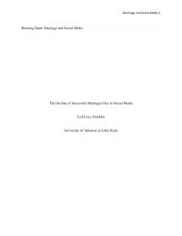 Marriage and Social Media