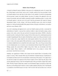 Social Cost Benefit Analysis of a project