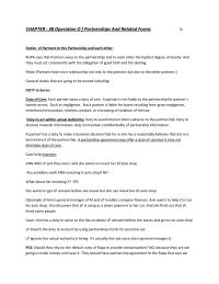 Business Law: Operation O f Partnerships And Related Forms
