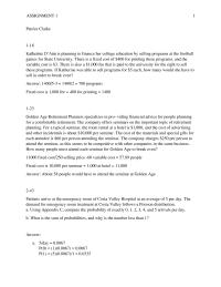 Assignment 1 ASSIGNMENT