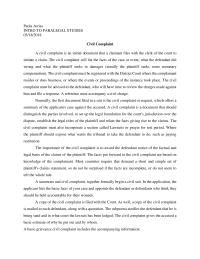 Civil Complaint