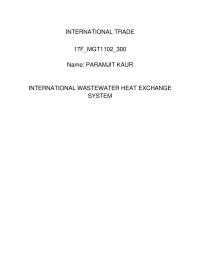 INTERNATIONAL TRADEVRESEARCH