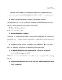 Emerging Infectious Diseases