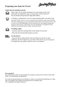 History Preparing your items for