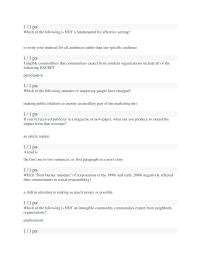 Public Relations Quiz