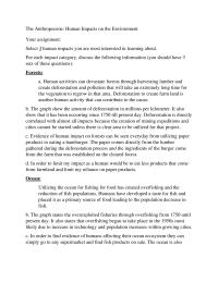 Environmental Science The