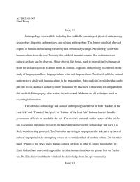 Anthropology Essay