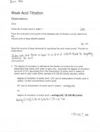 Acid Base Titration