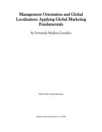 Management Orientation And Global Localization