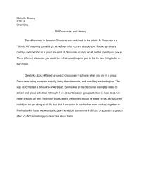 Discourse And Literacy