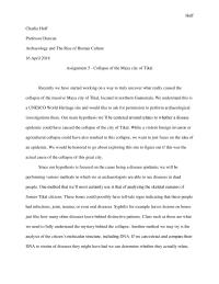 The Maya Collapse