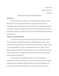 Soybeans and Soybean Oil in Biodiesel Production