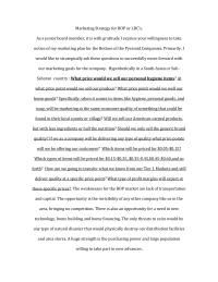 Marketing Plan Marketing